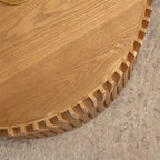 Tables basses gigognes cylindriques pour salon (Lot de 2)
