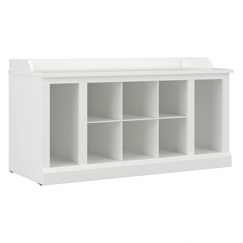 Banc de rangement pour chaussures Woodland de 40 po avec étagères – Organiseur d'entrée