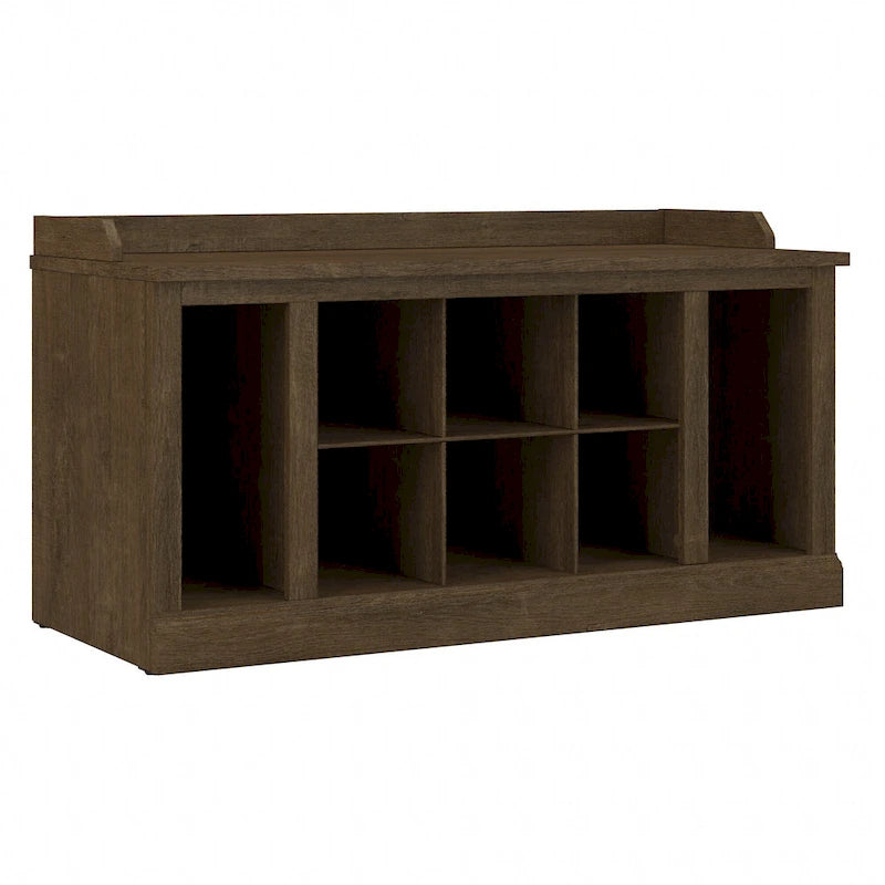 Banc de rangement pour chaussures Woodland de 40 po avec étagères – Organiseur d'entrée