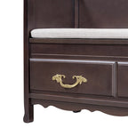 Banc de rangement d'entrée moderne avec coussin amovible pour salon