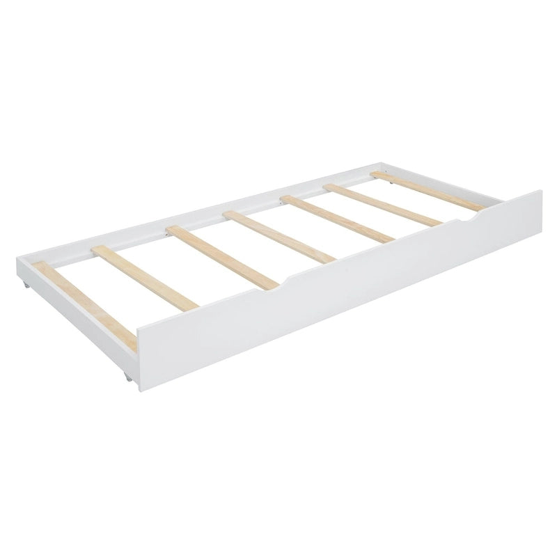 Lit plateforme tapissé Merax avec tête de lit – Cadre de lit moderne