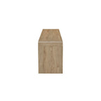 Meuble TV avec rangement – 2 tiroirs et étagères, bois beige naturel, 180 cm