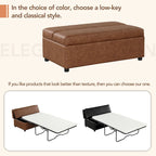 Lit pliant ottoman Roomfitters pour une personne avec matelas, lit d'appoint convertible compact pour salon