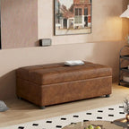 Lit pliant ottoman Roomfitters pour une personne avec matelas, lit d'appoint convertible compact pour salon