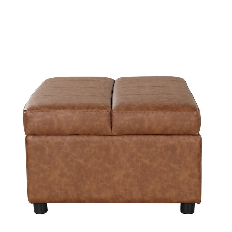 Lit pliant ottoman Roomfitters pour une personne avec matelas, lit d'appoint convertible compact pour salon