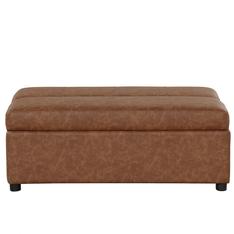 Lit pliant ottoman Roomfitters pour une personne avec matelas, lit d'appoint convertible compact pour salon