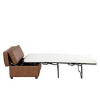 Lit pliant ottoman Roomfitters pour une personne avec matelas, lit d'appoint convertible compact pour salon