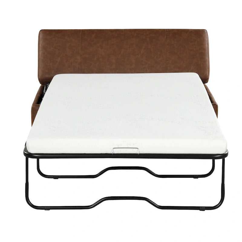 Lit pliant ottoman Roomfitters pour une personne avec matelas, lit d'appoint convertible compact pour salon