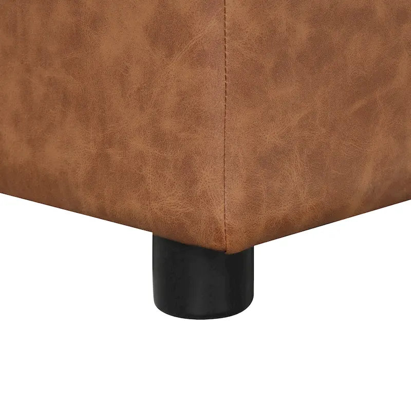 Lit pliant ottoman Roomfitters pour une personne avec matelas, lit d'appoint convertible compact pour salon