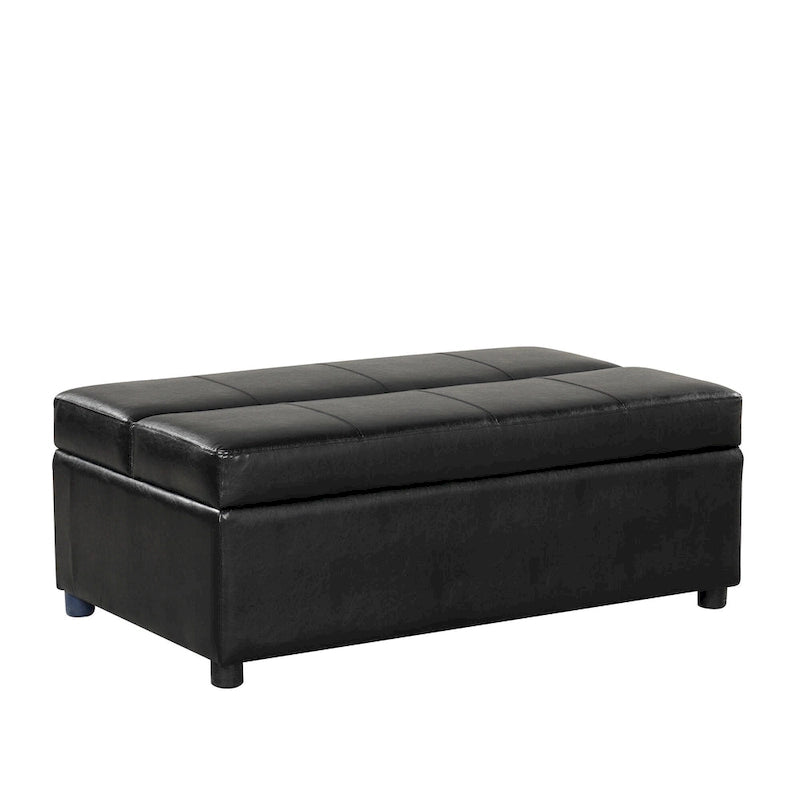Lit pliant ottoman Roomfitters pour une personne avec matelas, lit d'appoint convertible compact pour salon