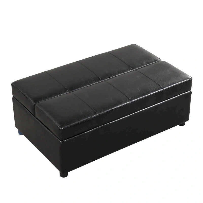 Lit pliant ottoman Roomfitters pour une personne avec matelas, lit d'appoint convertible compact pour salon