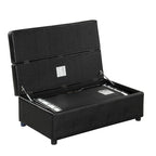 Lit pliant ottoman Roomfitters pour une personne avec matelas, lit d'appoint convertible compact pour salon