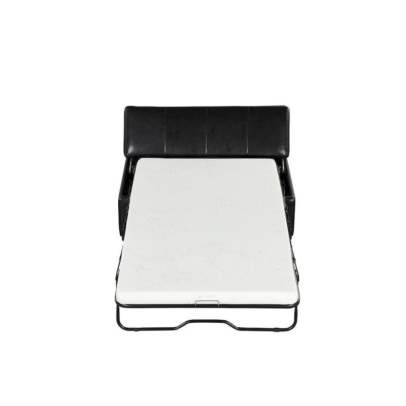 Lit pliant ottoman Roomfitters pour une personne avec matelas, lit d'appoint convertible compact pour salon