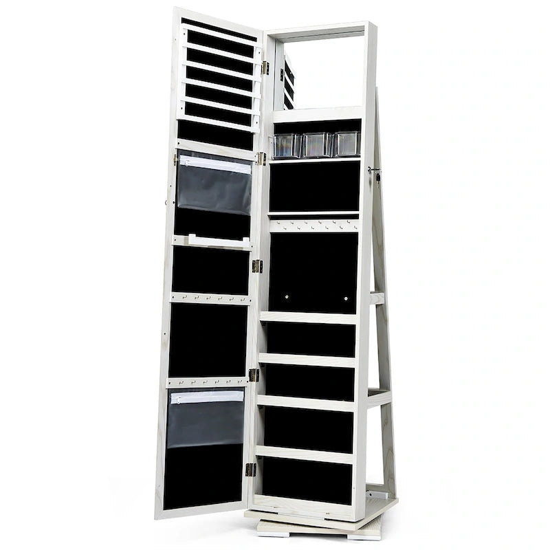 Armoire de rangement à bijoux sur pied