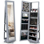 Armoire de rangement à bijoux sur pied