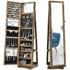Armoire de rangement à bijoux sur pied