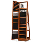 Armoire de rangement à bijoux sur pied