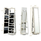 Armoire de rangement à bijoux sur pied