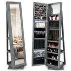 Armoire de rangement à bijoux sur pied