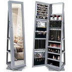 Armoire de rangement à bijoux sur pied
