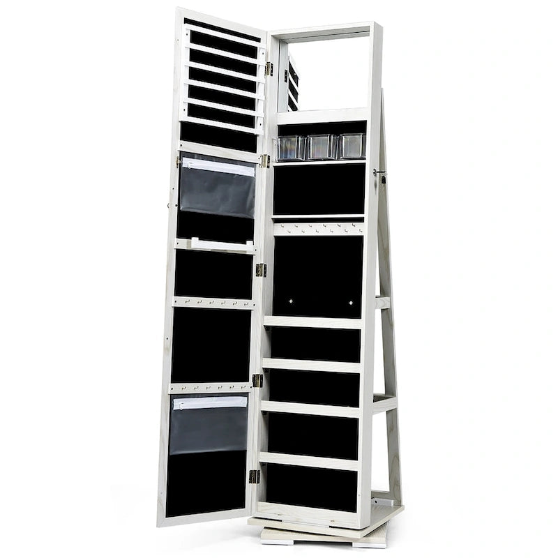 Armoire de rangement à bijoux sur pied