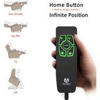 Fauteuil inclinable releveur électrique à deux moteurs avec massage et chauffage – Extra Large