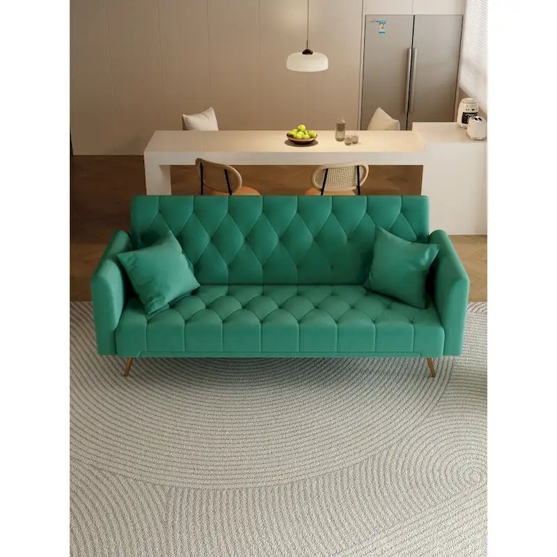 Canapé-lit double convertible rembourré – 19.00 x 71.00 x 30.00