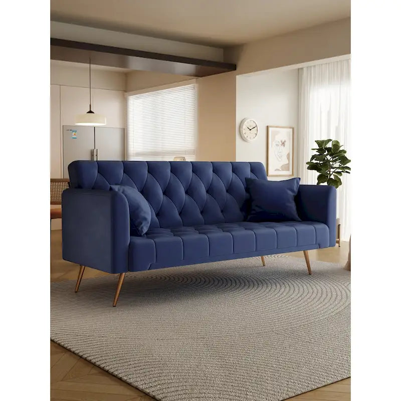 Canapé-lit double convertible rembourré – 19.00 x 71.00 x 30.00
