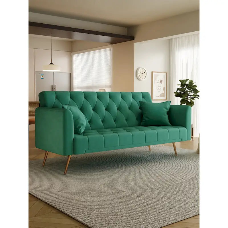 Canapé-lit double convertible rembourré – 19.00 x 71.00 x 30.00