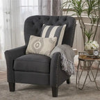 Fauteuil inclinable en tissu touffeté Cerelia – Siège d'appoint confortable pour salon