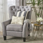 Fauteuil inclinable en tissu touffeté Cerelia – Siège d'appoint confortable pour salon