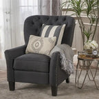 Fauteuil inclinable en tissu touffeté Cerelia – Siège d'appoint confortable pour salon
