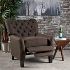 Fauteuil inclinable en tissu touffeté Cerelia – Siège d'appoint confortable pour salon