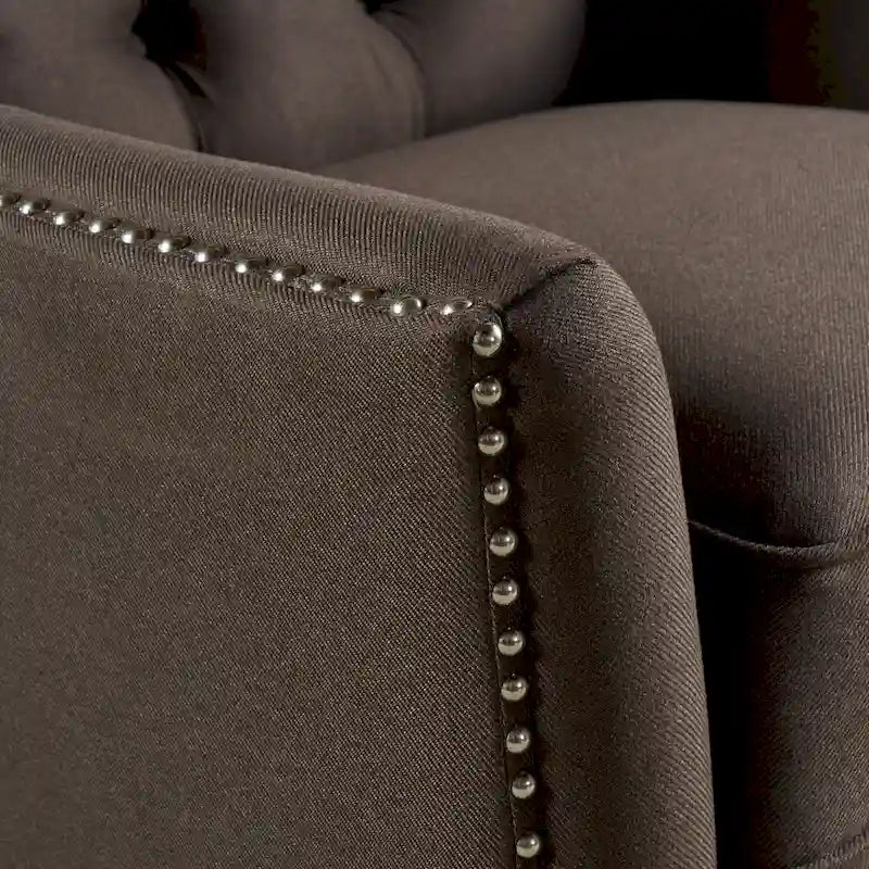 Fauteuil inclinable en tissu touffeté Cerelia – Siège d'appoint confortable pour salon