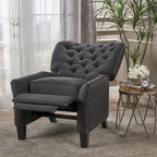 Fauteuil inclinable en tissu touffeté Cerelia – Siège d'appoint confortable pour salon