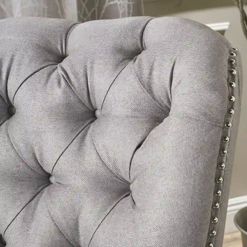 Fauteuil inclinable en tissu touffeté Cerelia – Siège d'appoint confortable pour salon