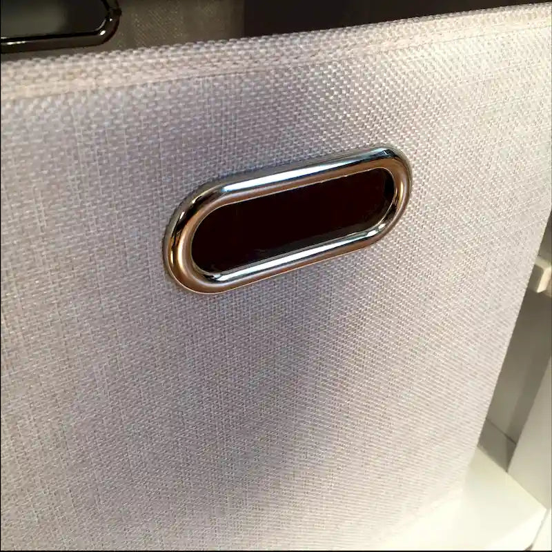 Banc d'entrée en bois massif avec casiers à chaussures, bacs de rangement et coussin – Blanc
