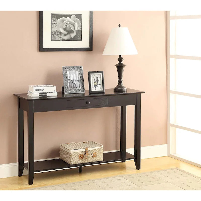 Convenience Concepts American Heritage Table Console 1 Tiroir avec Étagère