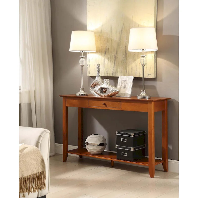 Convenience Concepts American Heritage Table Console 1 Tiroir avec Étagère