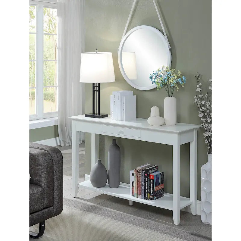 Convenience Concepts American Heritage Table Console 1 Tiroir avec Étagère