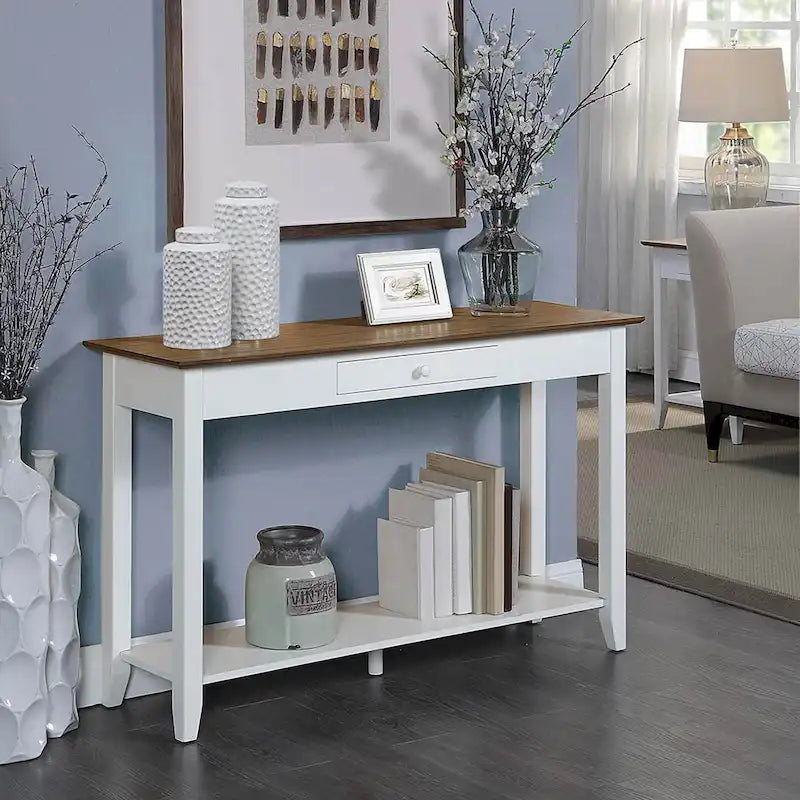 Convenience Concepts American Heritage Table Console 1 Tiroir avec Étagère