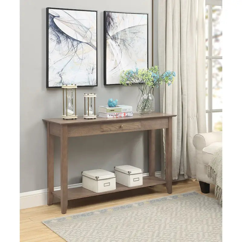Convenience Concepts American Heritage Table Console 1 Tiroir avec Étagère
