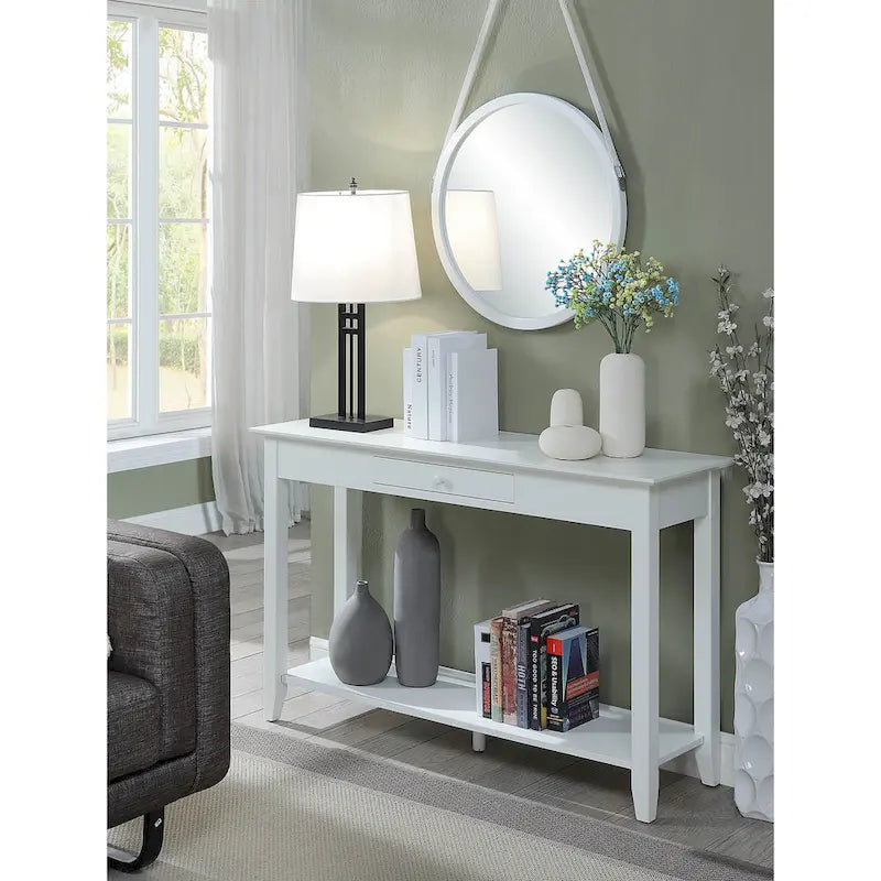 Convenience Concepts American Heritage Table Console 1 Tiroir avec Étagère