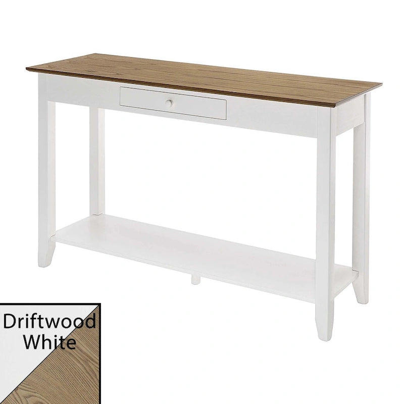 Convenience Concepts American Heritage Table Console 1 Tiroir avec Étagère