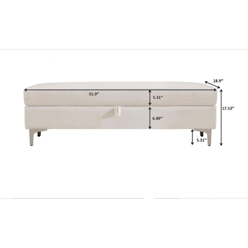 Bancs modernes avec rangement pour salon et chambre