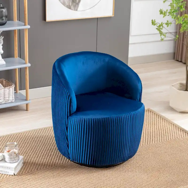 Fauteuils canapés pivotants à 360 degrés en velours rond Ouyessir Accent