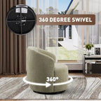 Fauteuils canapés pivotants à 360 degrés en velours rond Ouyessir Accent