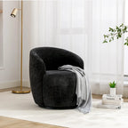Fauteuils canapés pivotants à 360 degrés en velours rond Ouyessir Accent