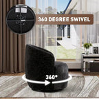 Fauteuils canapés pivotants à 360 degrés en velours rond Ouyessir Accent