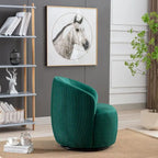 Fauteuils canapés pivotants à 360 degrés en velours rond Ouyessir Accent